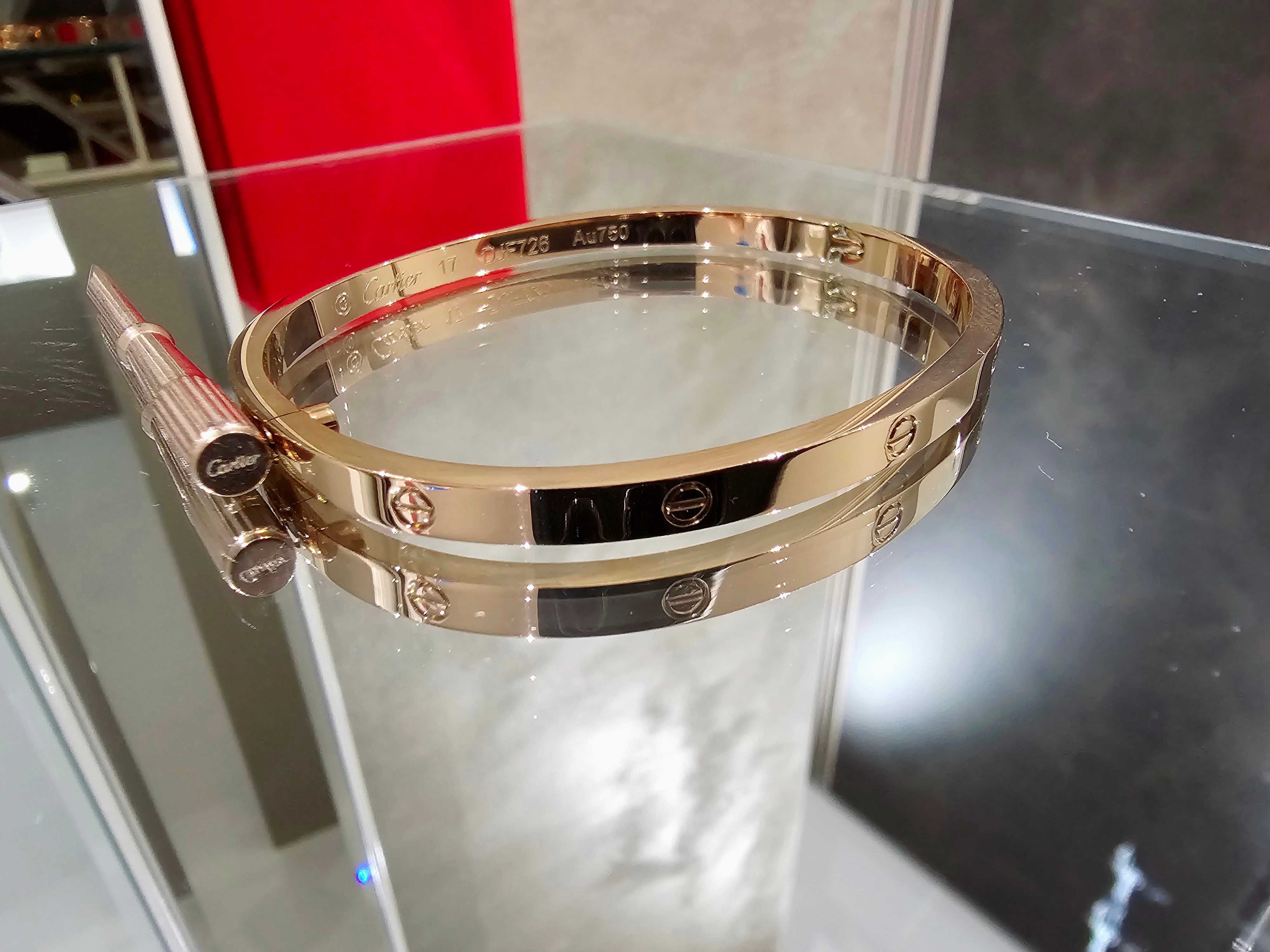 CARTIER Love Rose Gold Classic Small Model Гривна с Отверка