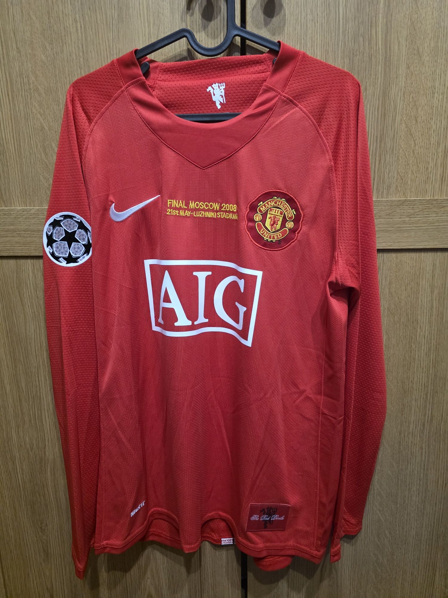 Tricou Manchester United Ronaldo finala 2008 long sleeve