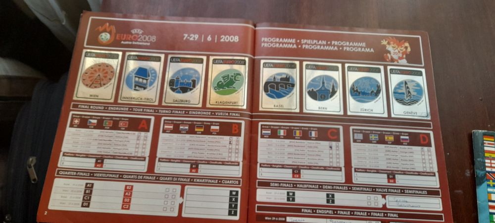 Album panini complet Euro 2008