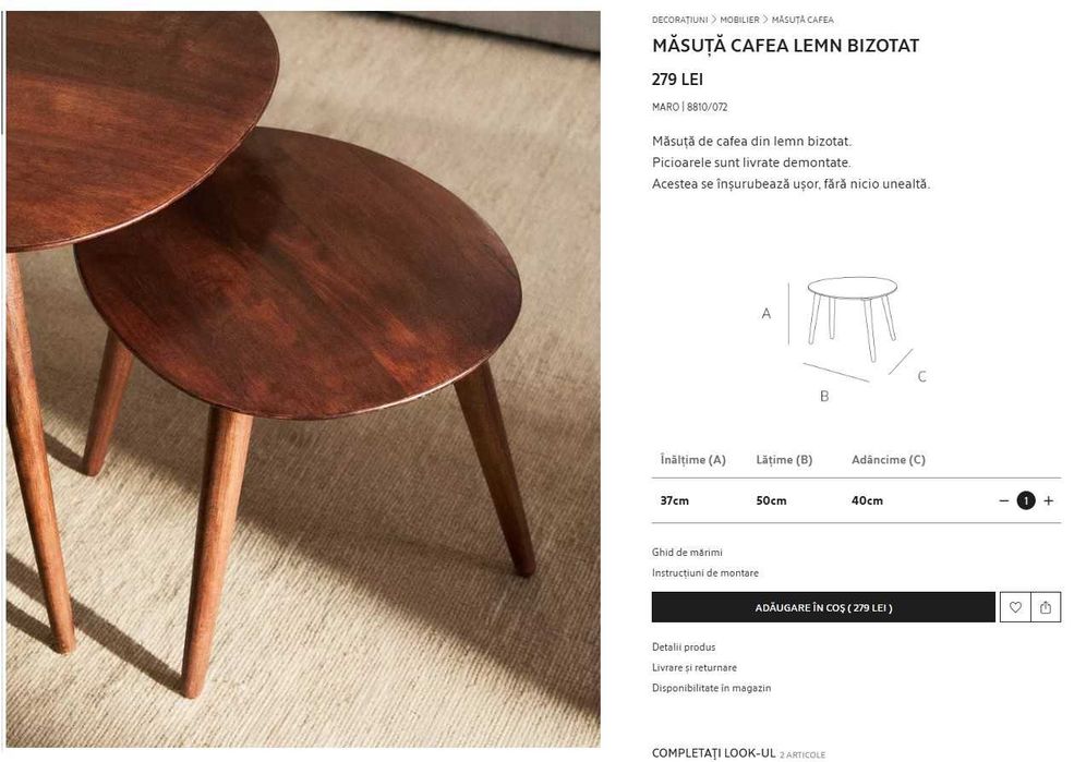 Masute de cafea Zara Home