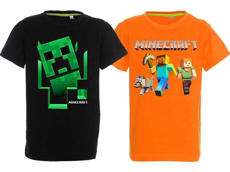 Тениски Minecraft 8 модела Всички размери и цветове