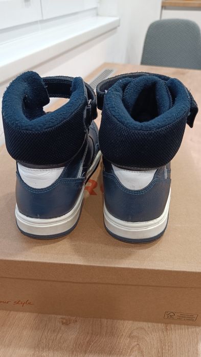 Bocanci bleumarin piele Lasocki Nr 31 (interior 20.5)