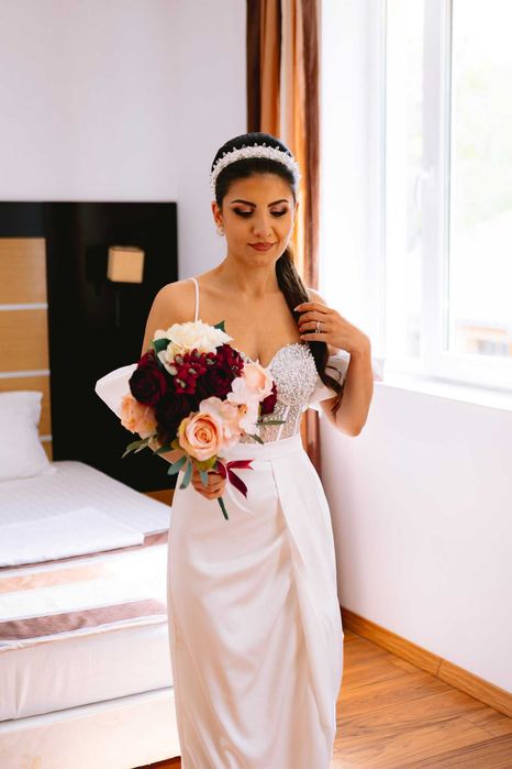 Официална рокля сатен