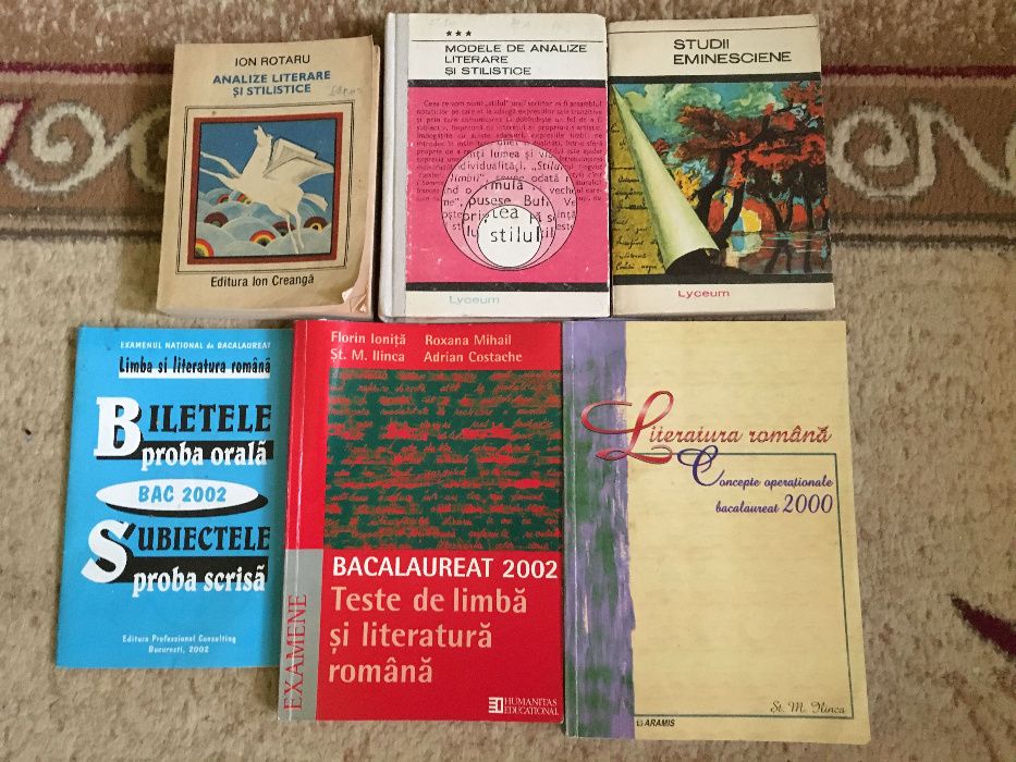 Colectie sinteze literare, teste pentru BAC anii 2000 liceu copii