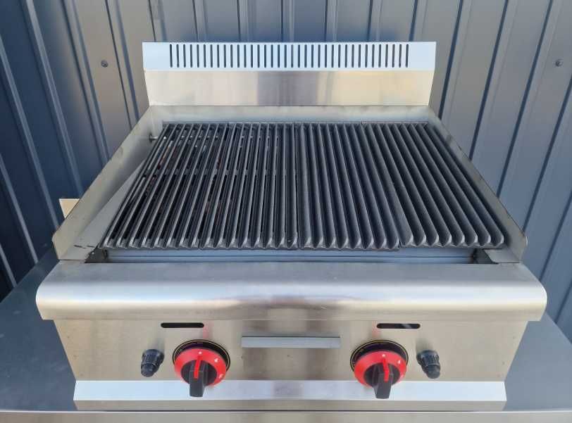 Gratar cu Roca Vulcanica si Grill din fonta,5 kg de roca inclusa