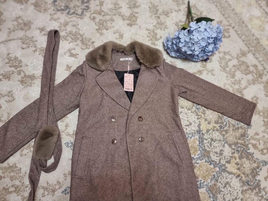 Пальто кашемировый Новый FAMELIN brend kashemir palto М размер Л га ха