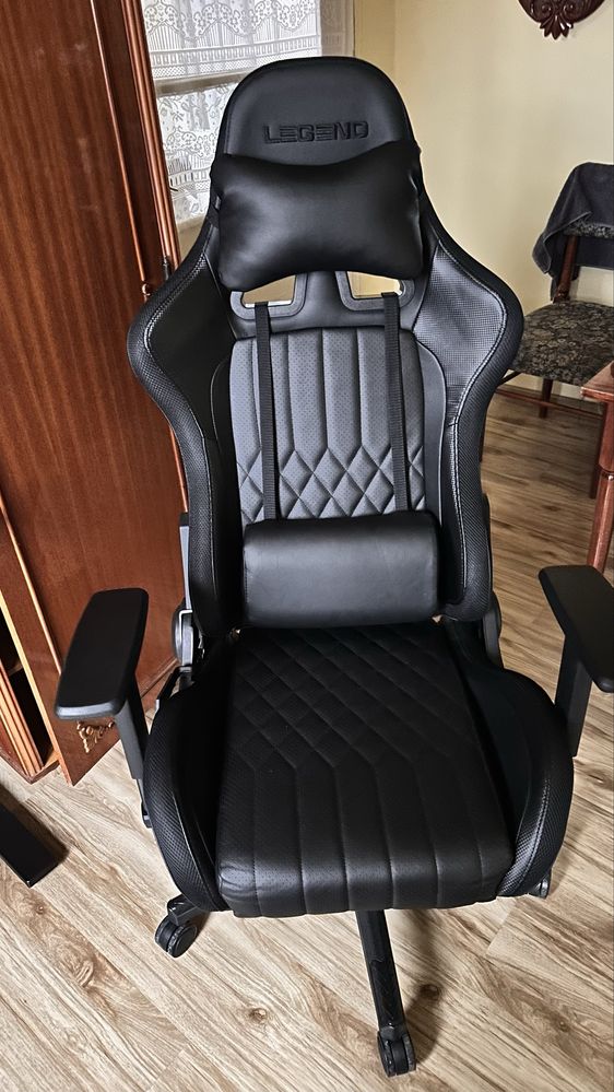 Scaun gaming jysk RGB PIELE PERFORATA