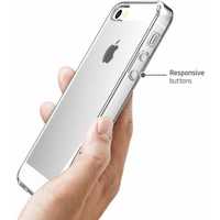 Husa pentru Apple iPhone SE /5 /5S, GloMax Perfect Fit, Transparent