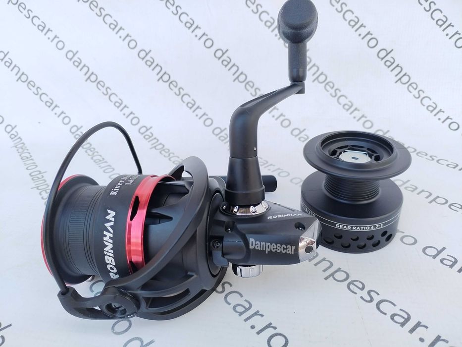 SET 4 Mulinete Feeder si Crap ROBINHAN RIVER MONSTER LA6000  Long Cast