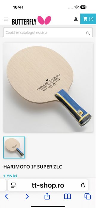 Paleta tenis de masa profesionala Harimoto Tomokazu Dignics05 cadou
