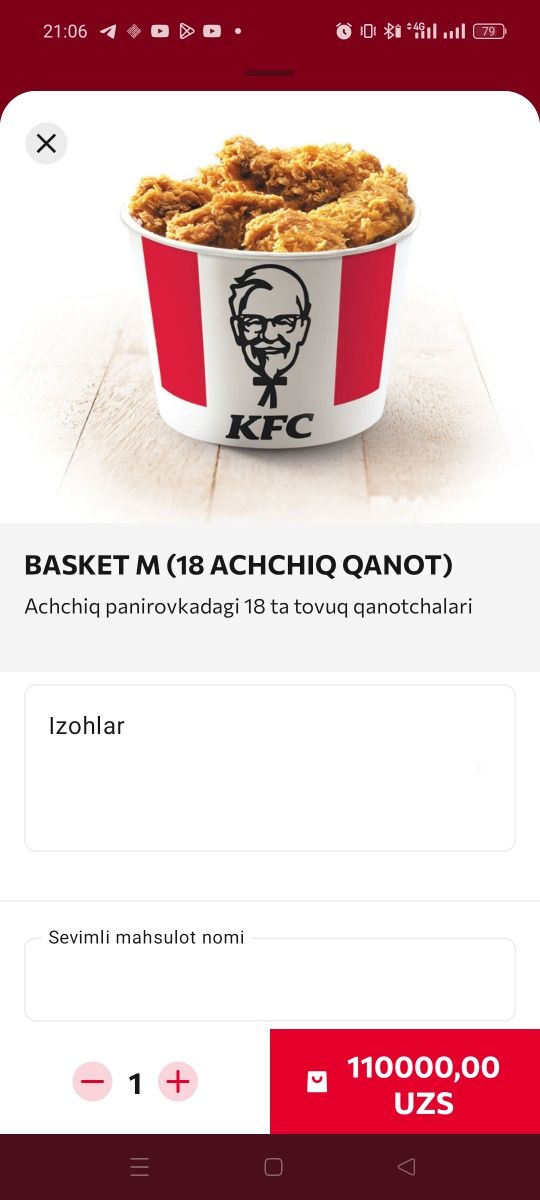 Mazali KFS lar tatib koʻrishga qiziqyapsanmi