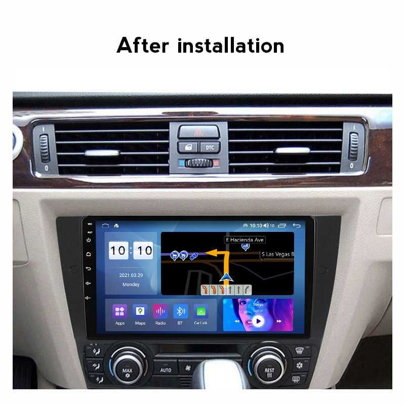 Navigatie Android 14 Bmw Seria 3 E90 91 92  1/8 Gb Waze CarPlay CAMERA