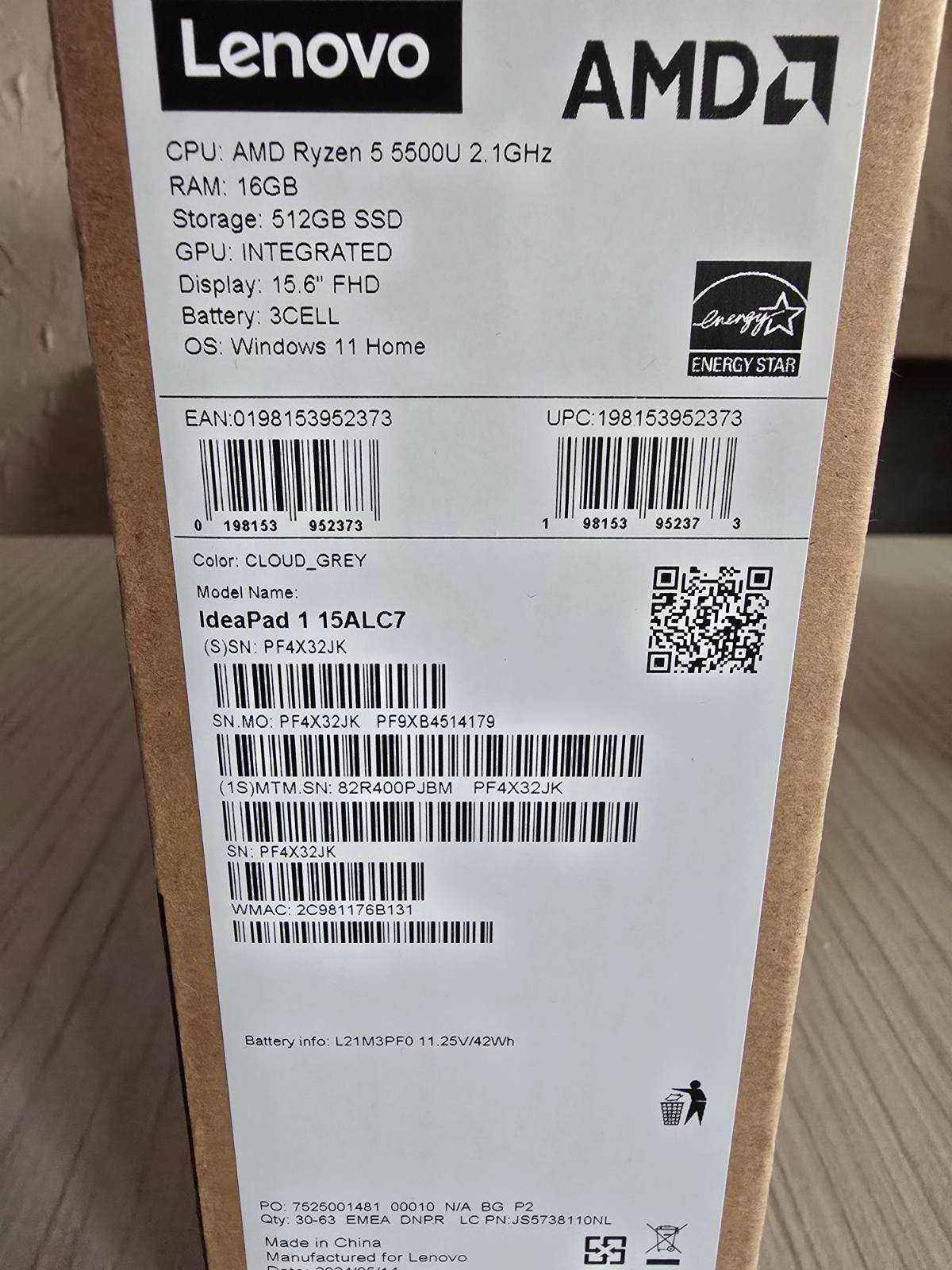Лаптоп Lenovo IdeaPad в гаранция ! ТОП !