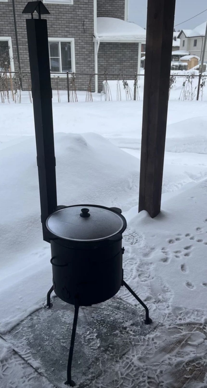 печь  для казана