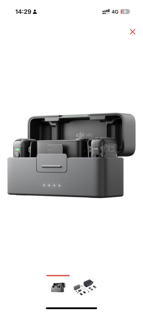 DJI Mic 2 (2RX + 1TX + Charging case) черный микрофон