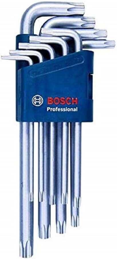 Промоция!Комплект шестостенни ключове Torx 9 броя Bosch
