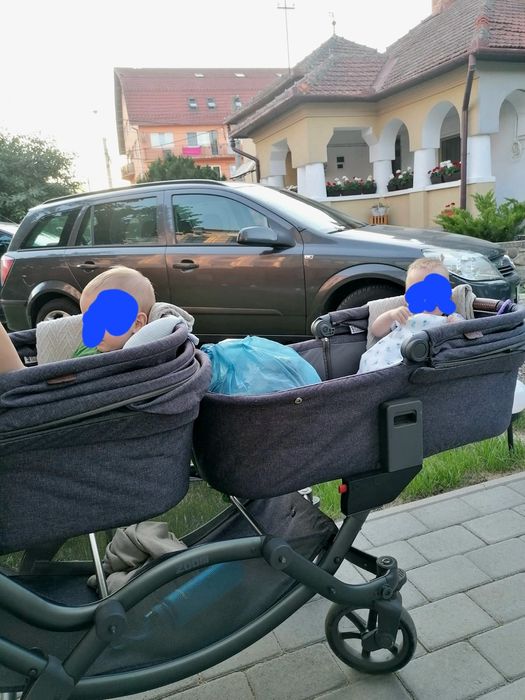 Carucior gemeni Abc Design Zoom +Scoici Maxi Cosi Citi