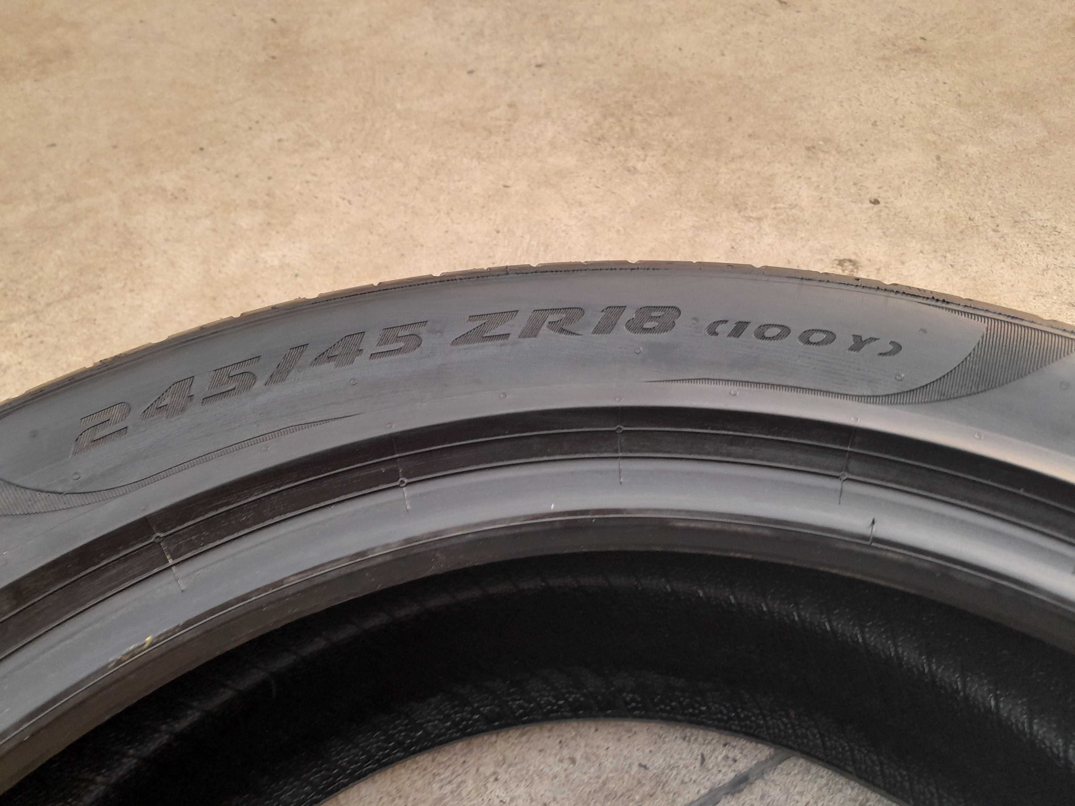 O anvelopa vara 245 45 18 pirelli p zero pz4 profil 7 mm