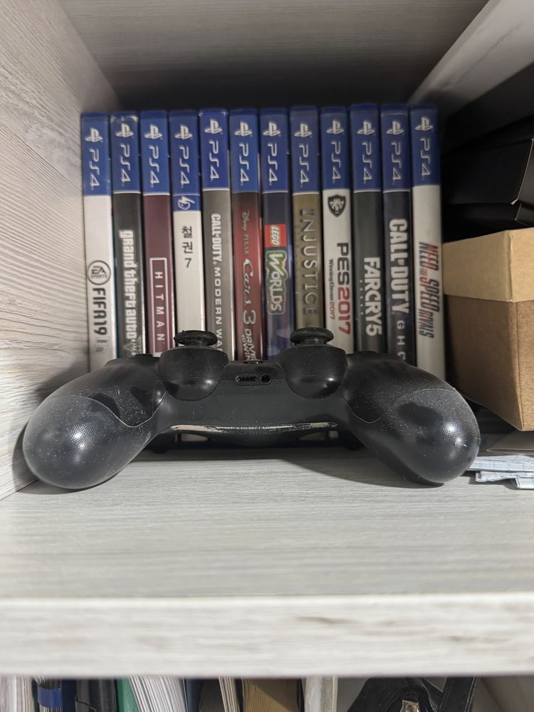ps4, playstation 4, 3 геймпада джойстика, 12 игр на диске
