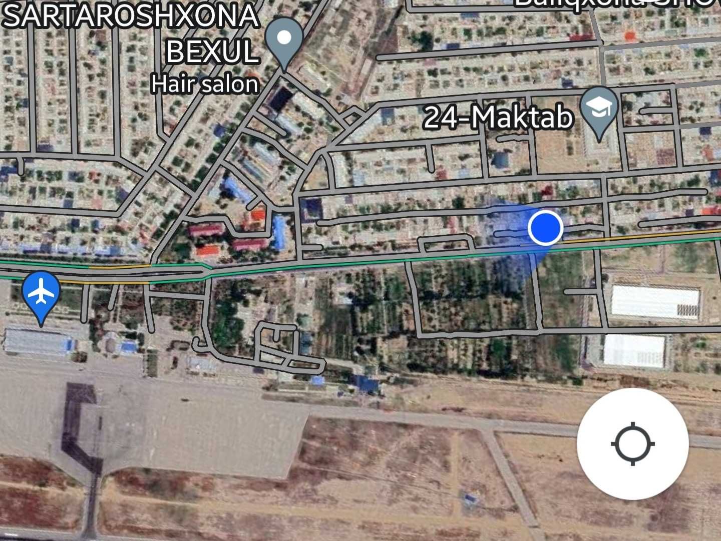 Коттедж сотилади. Карши Аэропорт йулида, Буйук Турон махалласи 119В уй