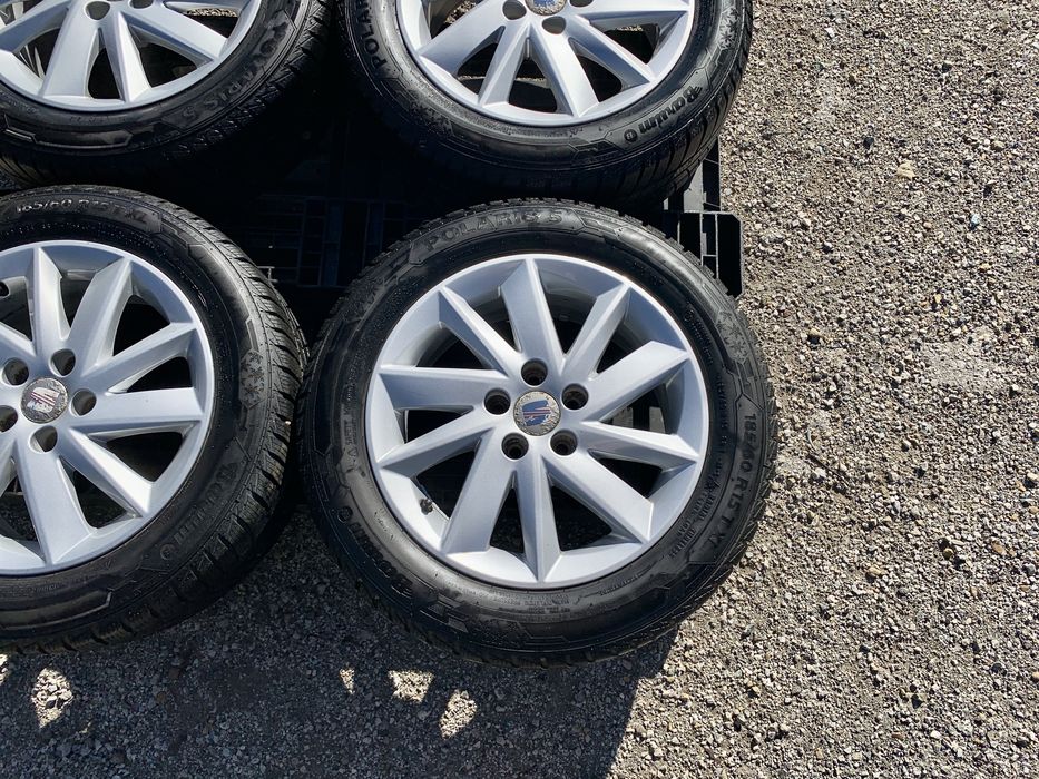 Алуминиеви джанти 15" 5x100+ЗИМНИ ГУМИ-Seat Ibiza,Skoda Fabia,Vw Polo
