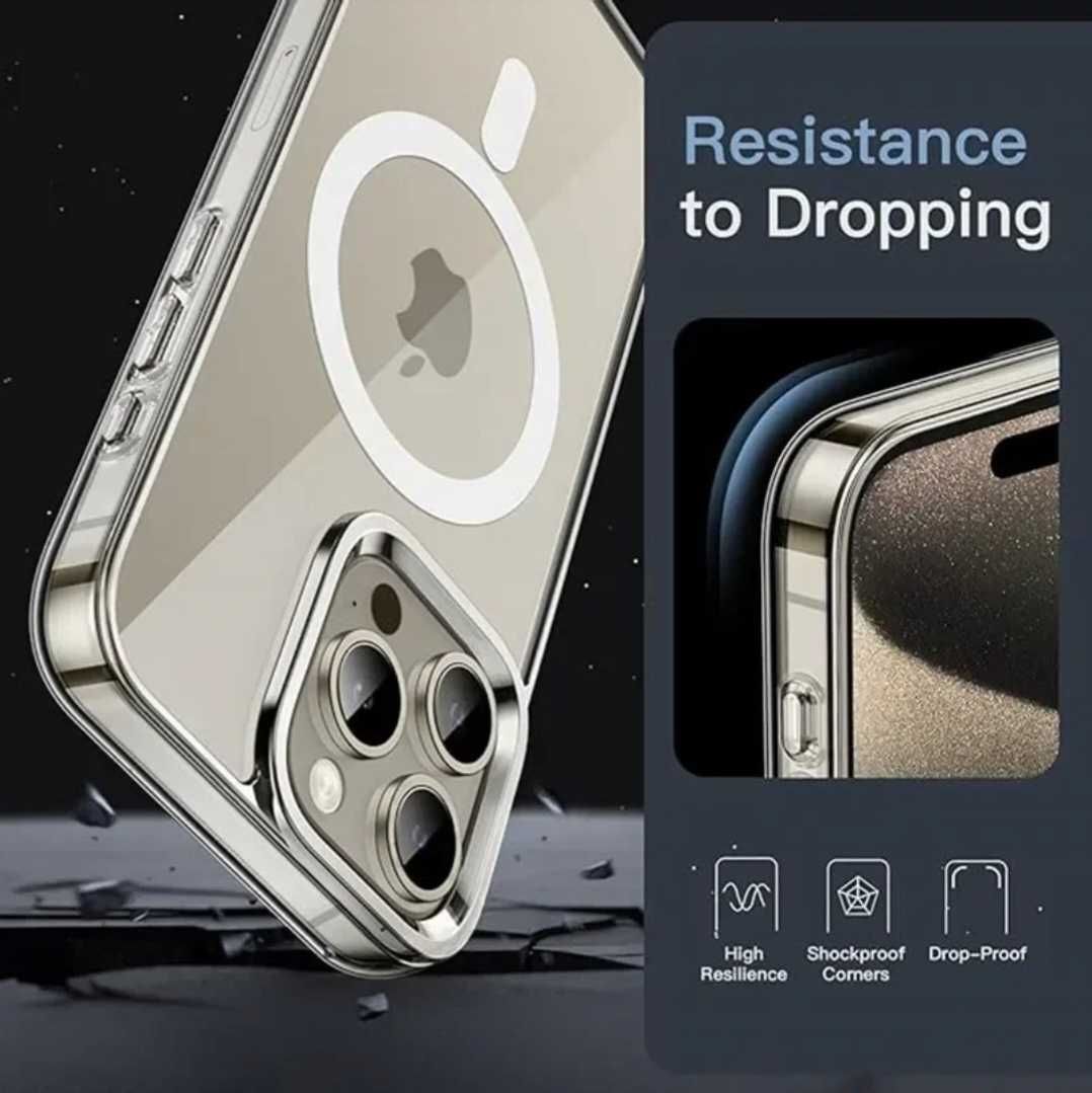 iPhone 15 Pro Max - Husa MagSafe Transparenta