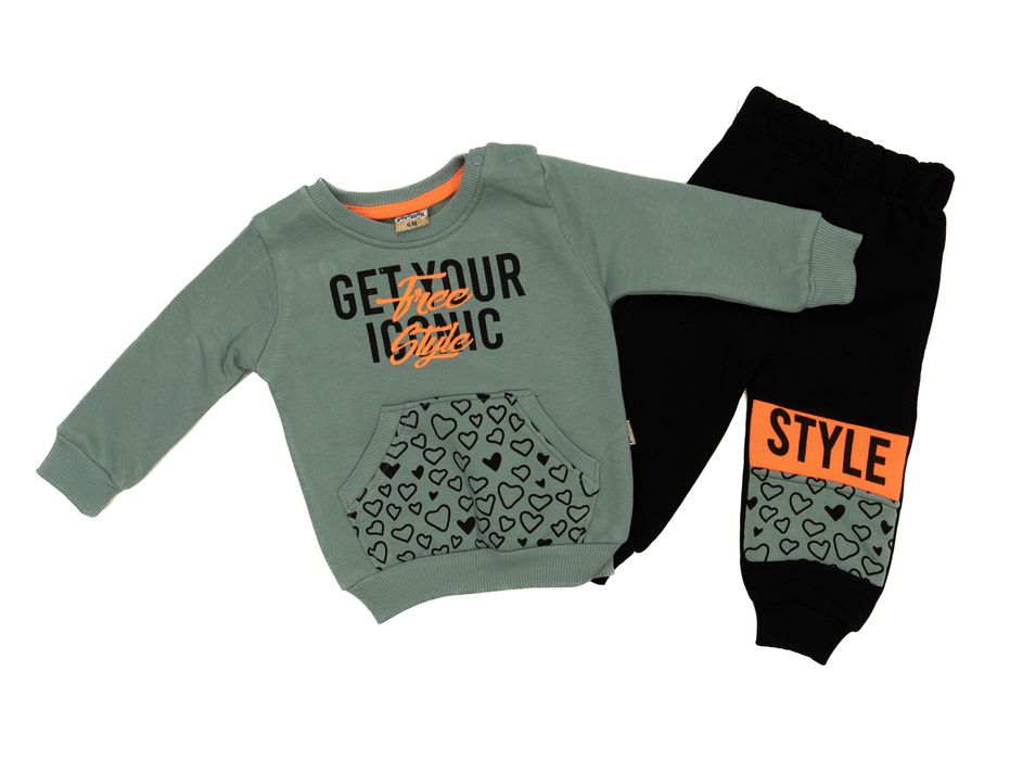 Compleu Vatuit 2 piese, Mărimi 0-2 Ani