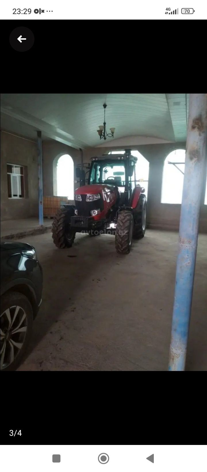 Jinma bir yuz òtista ot kuchi olti yuz soat ishlagan xolati zòr trakto