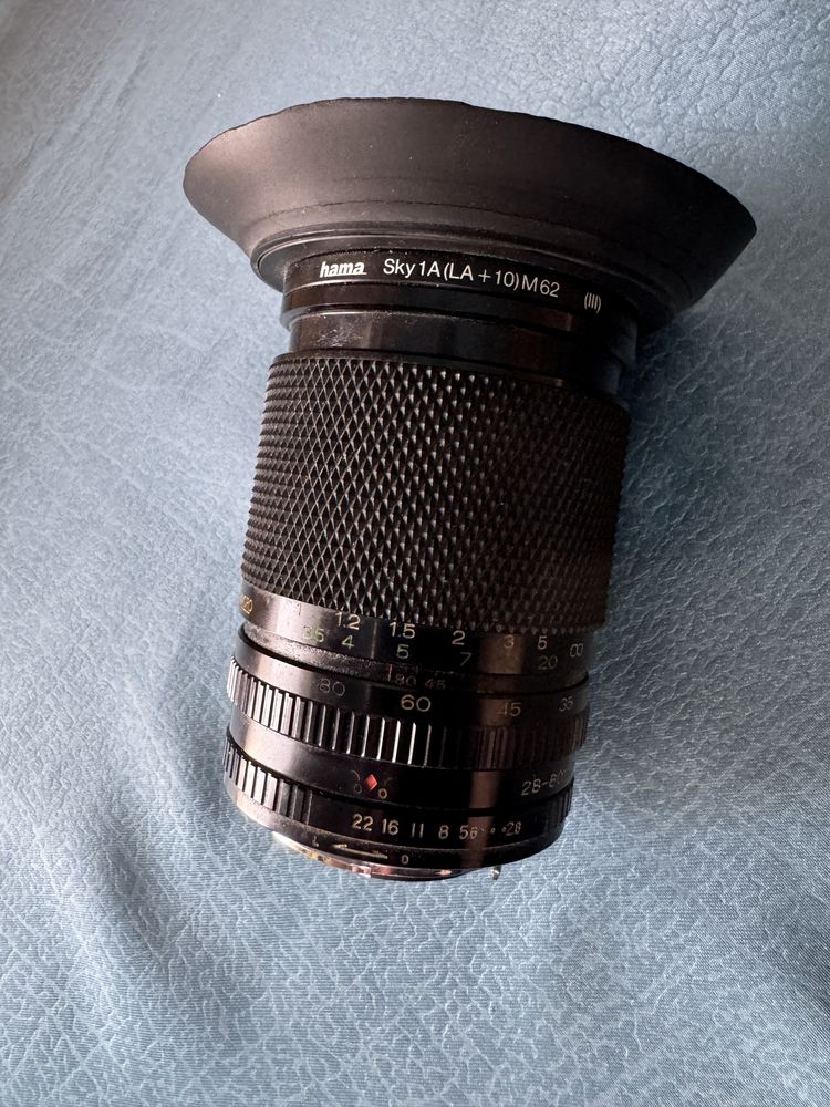 Японски Обектив SOLIGOR 28-80mm + филтър Hama