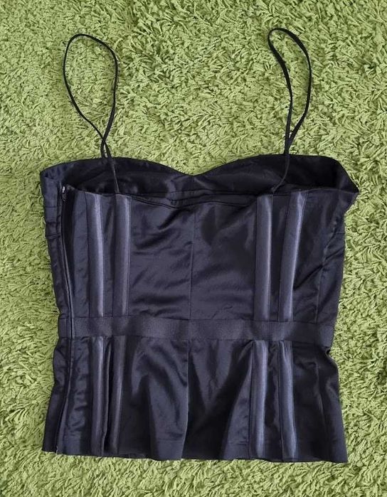 Top + fusta  midi din satin