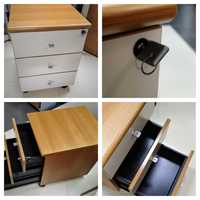 Офис шкаф с три чекмеджета на колела - контейнер за бюро 42/53/59см