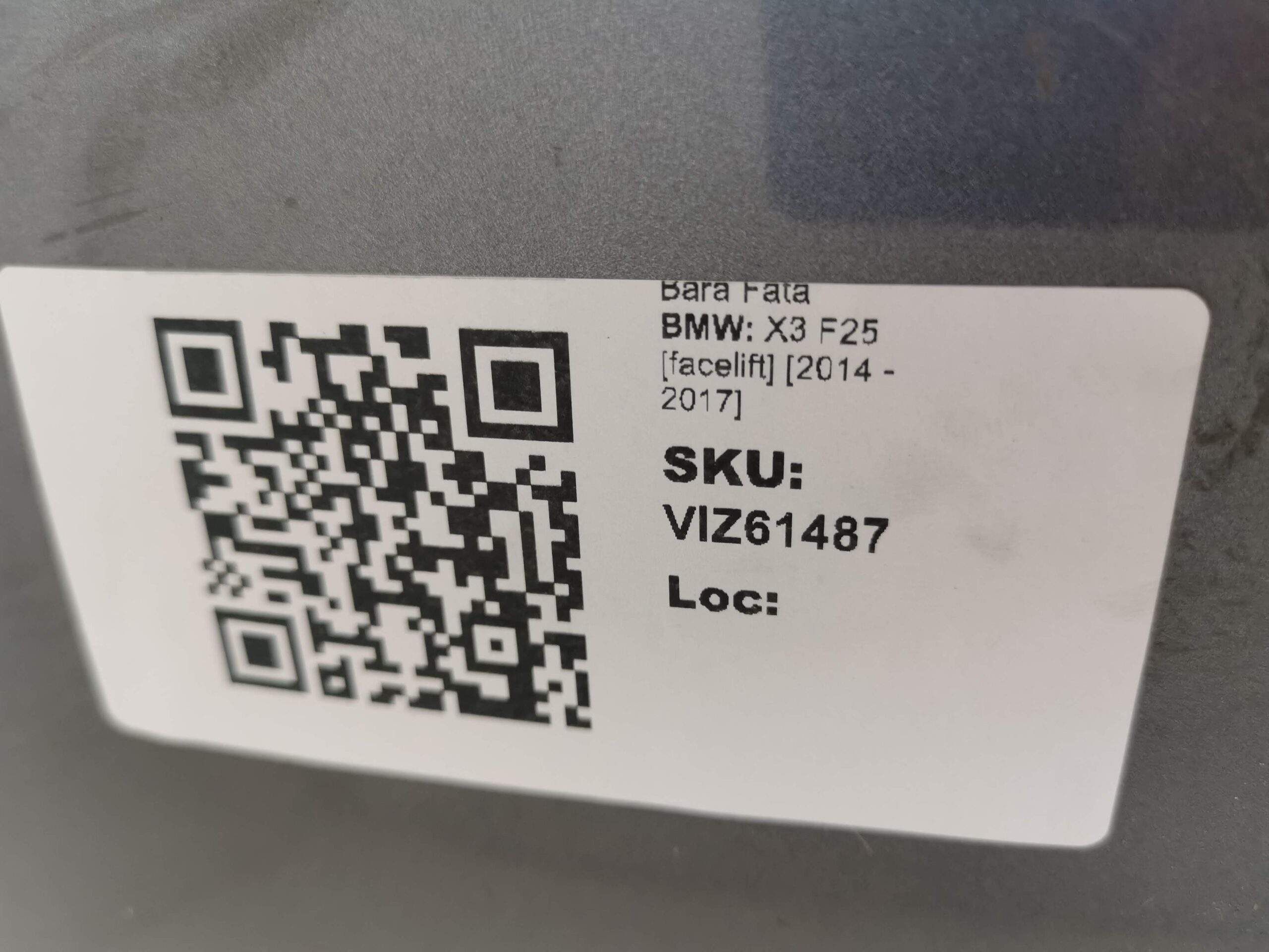 Предна броня BMW X3 F25 [фейслифт] [ - ] Оригинална, в добро състояние