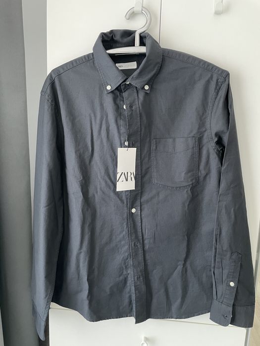 Camasa Zara, Barbati, Albastra, M, noua, cu eticheta