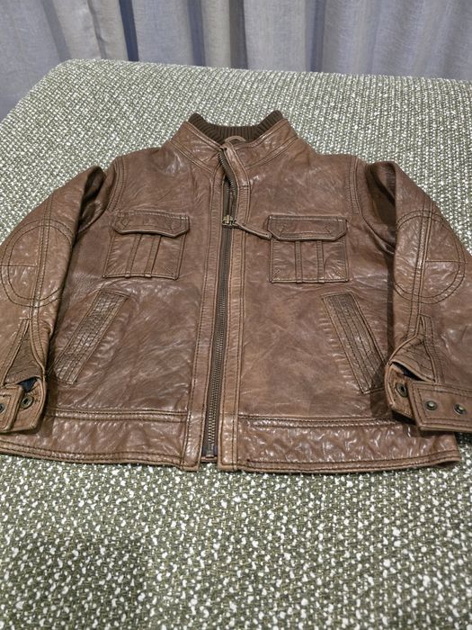 Geaca din piele Massimo Dutti