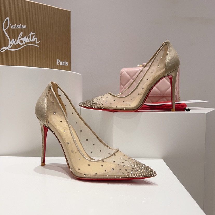 Pantofi Louboutin Follies Strass