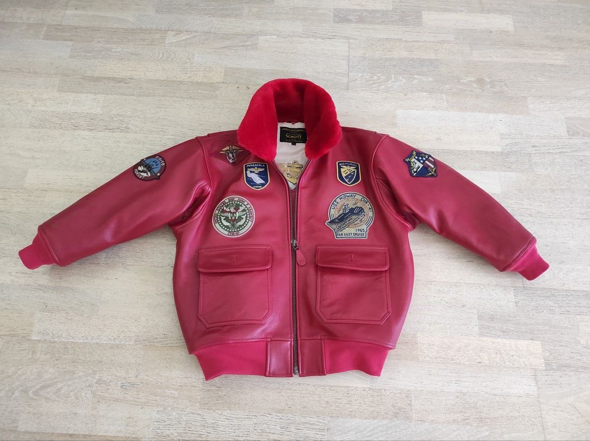 Geaca pilot din piele SCHOTT, model G 1, US Navy