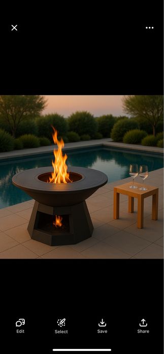 Plită  grill rotund
