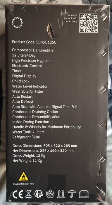 Dezumidificator Turbionare Senso 12 sg