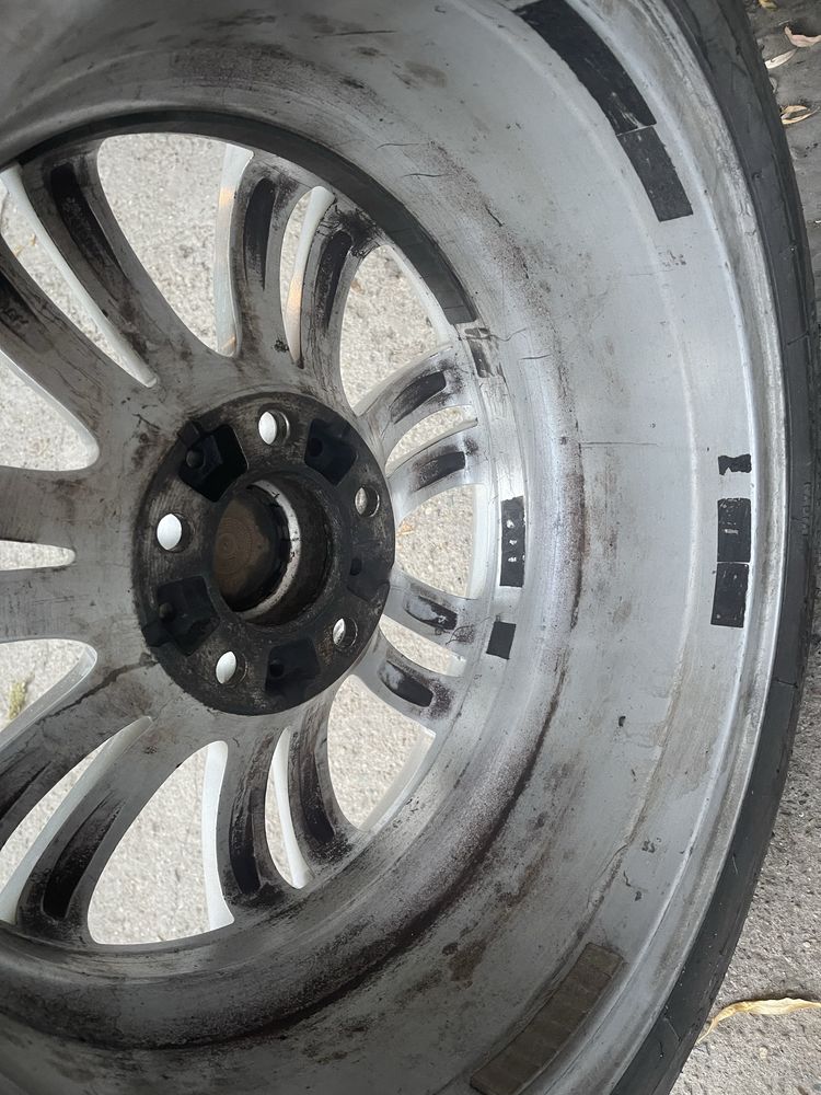 Jante bmw seria 1 originale + cauciucuri (6000 km)