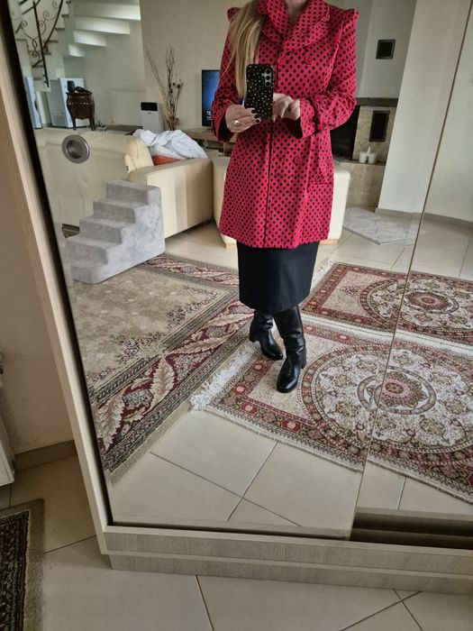 Trench din bumbac satinat