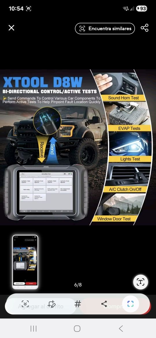 Diagnoza auto Xtool D8W   profesională