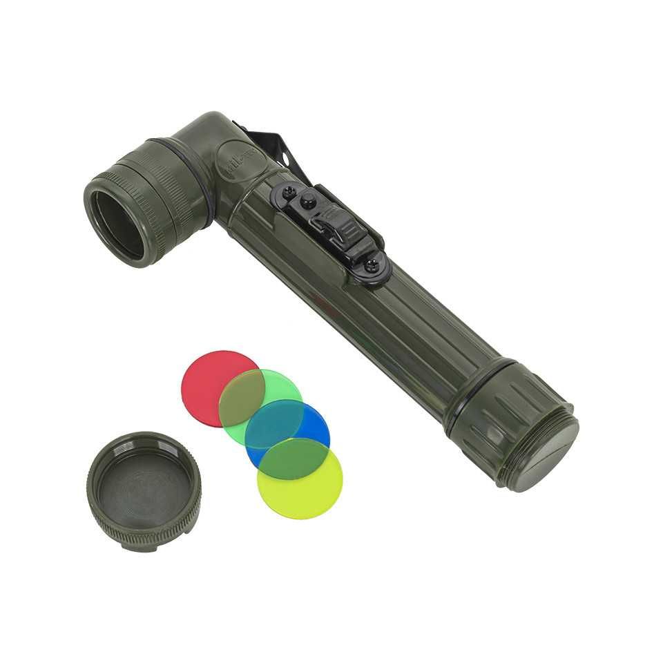 Airsoft Lanterna Tactica Anglehead LED Mica Olive Drab Mil-Tec