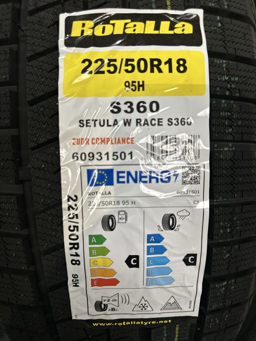 Нови Зимни Гуми ROTALLA S360 225/50R18 95H НОВ DOT БОРД 2255018