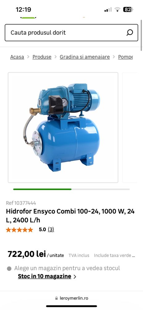 Hidrofor cu ejector Aquatechinca Combi 100-24
