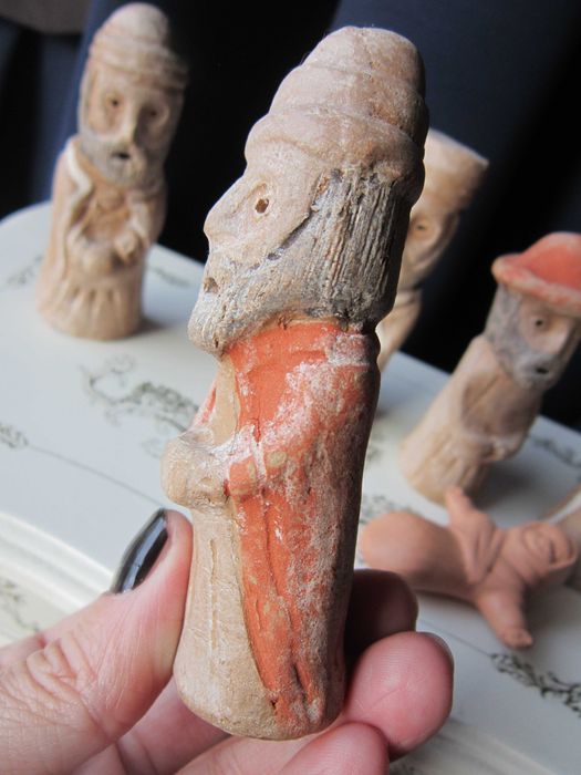 cadou rar Craciun Peru 1950 Scena Nasterii handmade America de Sud