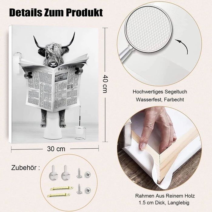 Картини за баня с рамка,  декорация на баня, 30 x 40 cm