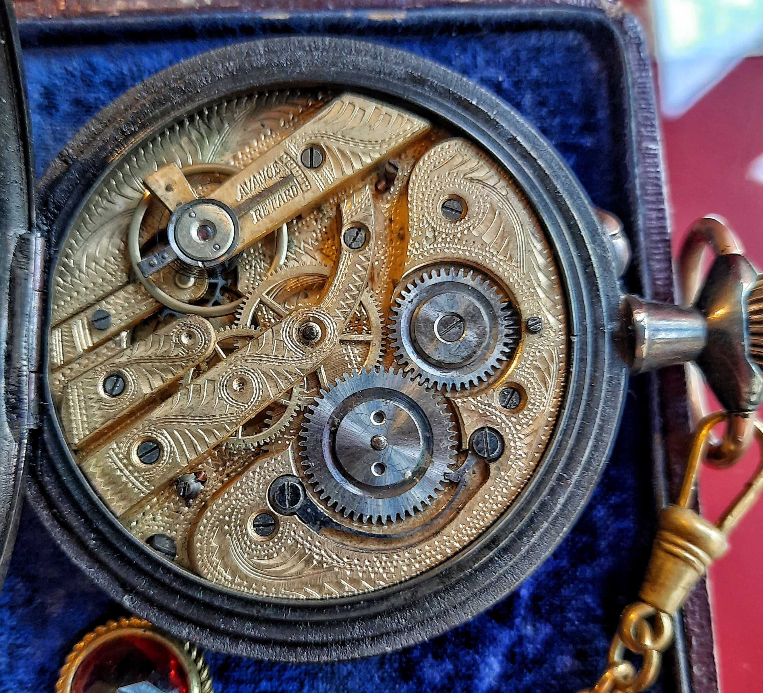 Старинен антикварен Швейцарски джобен часовник