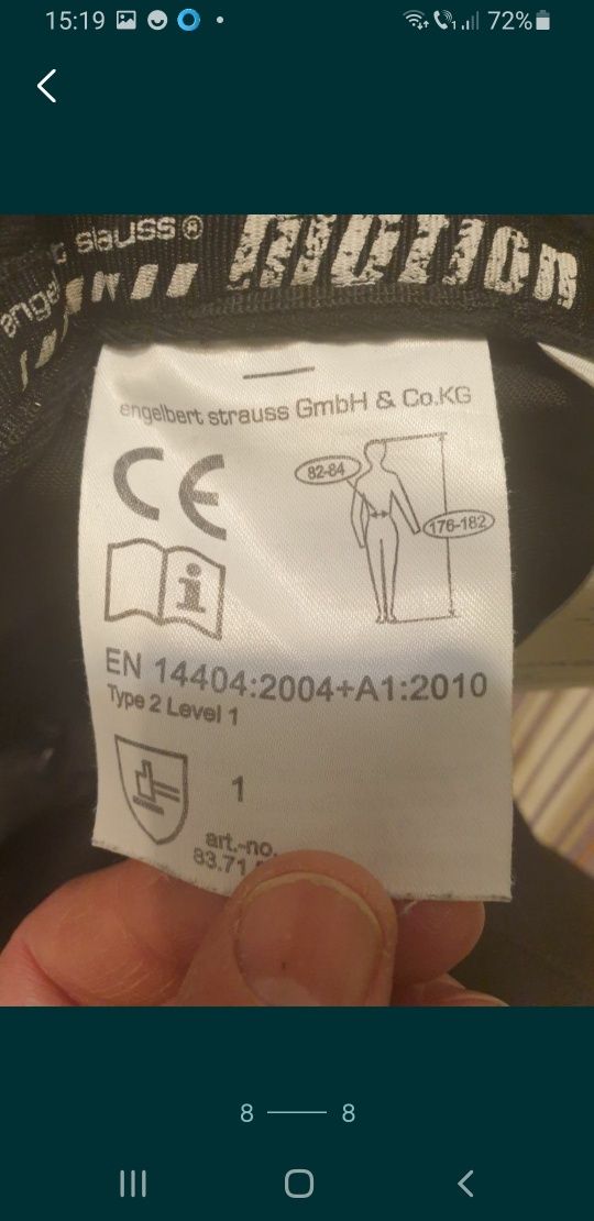 Vand pantaloni munca ELGEBERT STRAUSS marimea 46