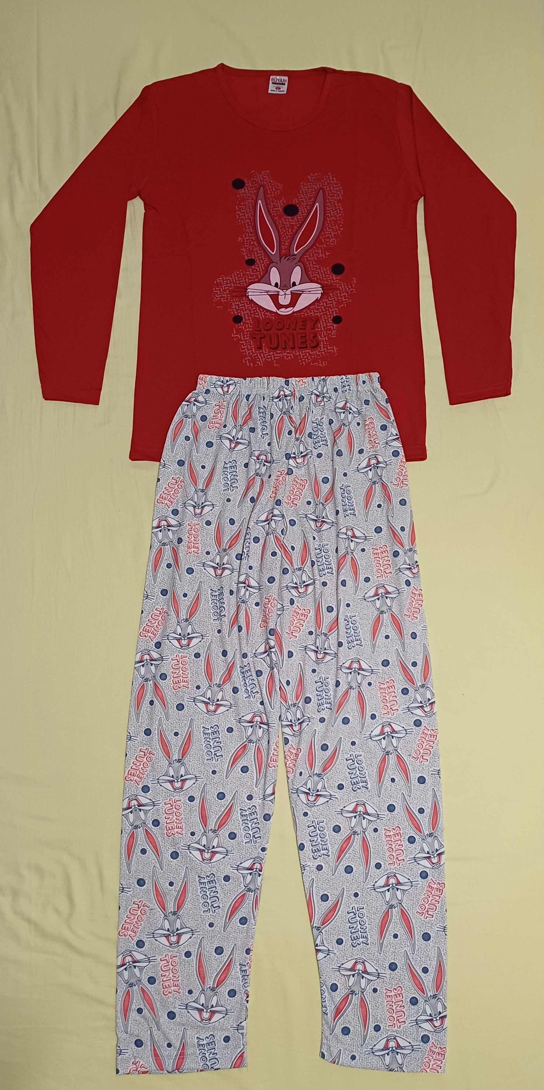 НОВА дамска пижама с дълъг ръкав - M/L.