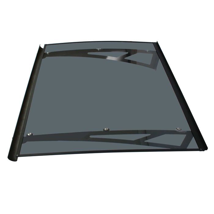 Copertină NEO Otel + ALU cu Jgheab + Plexiglas de ușă 120/150x100cm